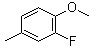 2-Fluoro-4-methylanisole molecular structure (CAS 399-55-3)