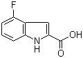 structure of CAS# 399-68-8, 4-Fluoroindole-2-carboxylic acid