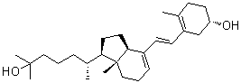 CAS # 39932-44-0, (3beta,6E)-9,10-Secocholesta-5(10),6,8-triene-3,25-diol, (epsilonR,1R,3aR,7aR)-4-[(1E)-2-[(5S)-5-Hydroxy-2-methyl-1-cyclohexen-1-yl]ethenyl]-2,3,3a,6,7,7a-hexahydro-alpha,alpha,epsilon,7a-tetramethyl-1H-indene-1-pentanol, 25-Hydroxytachysterol3