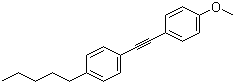 structure of CAS# 39969-28-3, 1-(4-甲氧苯基)乙炔基-4-正戊基苯