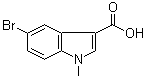 structure of CAS# 400071-95-6, 5-Bromo-1-methylindole-3-carboxylic acid