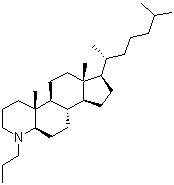 CAS # 4001-82-5, 4-Propyl-4-aza-5alpha-cholestane, (4aR,4bS,6aR,7R,9aS,9bS,11aR)-7-[(1R)-1,5-Dimethylhexyl]hexadecahydro-4a,6a-dimethyl-1-propyl-1H-indeno[5,4-f]quinoline