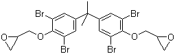 structure of CAS# 40039-93-8, Polymer of tetrabromobisphenol A and epichlorohydrin