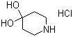 CAS # 40064-34-4, 4,4-Piperidinediol hydrochloride, 4,4-Dihydroxypiperidine hydrochloride, 4-Piperidone monohydrate hydrochloride