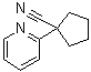 structure of CAS# 400727-04-0, 1-(2-吡啶基)环戊烷甲腈