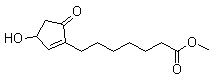 structure of CAS# 40098-26-8, Methyl-3-hydroxy-5-oxo-1-cyclopentene-1-heptanoate
