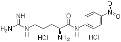 structure of CAS# 40127-11-5, L-Arginine p-nitroanilide dihydrochloride