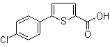structure of CAS# 40133-14-0, 5-(4-氯苯基)噻吩-2-羧酸