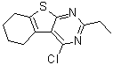 CAS # 401511-17-9, 4-Chloro-2-ethyl-5,6,7,8-tetrahydro-[1]benzothieno[2,3-d]pyrimidine