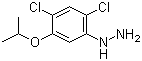structure of CAS# 40178-22-1, (2,4-Dichloro-5-isopropoxyphenyl)hydrazine