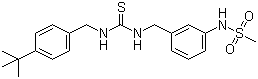 CAS 登录号：401907-65-1, 1-[(4-叔丁基苯基)甲基]-3-[[(3-甲磺酰胺基)苯基]甲基]硫脲