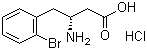 structure of CAS# 401915-60-4, (R)-3-Amino-4-(2-bromophenyl)butyric acid hydrochloride