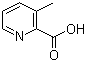 structure of CAS# 4021-07-2, 3-甲基-2-吡啶甲酸