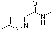 structure of CAS# 4027-55-8, N,5-Dimethyl-1H-pyrazole-3-carboxamide