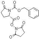 structure of CAS# 40291-26-7, (2S)-2-[[(2,5-二氧代-1-吡咯烷基)氧基]羰基]-5-氧代-1-吡咯烷羧酸苄酯