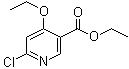 structure of CAS# 40296-47-7, 6-氯-4-乙氧基烟酸乙酯