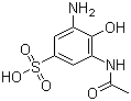 structure of CAS# 40306-75-0, 3-(乙酰氨基)-5-氨基-4-羟基苯磺酸
