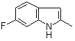 structure of CAS# 40311-13-5, 6-Fluoro-2-methylindole