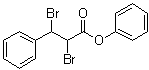 CAS # 40326-95-2, alpha,beta-Dibromobenzenepropanoic acid phenyl ester, NSC 28484, Phenyl 2,3-dibromodihydrocinnamate