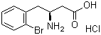 structure of CAS# 403661-76-7, (S)-3-氨基-4-(2-溴苯基)丁酸盐酸盐