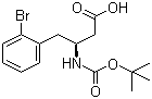 structure of CAS# 403661-78-9, Boc-L-3-Amino-4-(2-bromophenyl)butyric acid