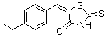 structure of CAS# 403811-55-2, 5-[(4-乙基苯基)亚甲基]-2-硫代-4-噻唑烷酮