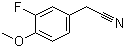 structure of CAS# 404-90-0, 3-氟-4-甲氧基苯乙腈