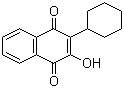 CAS # 4042-30-2, Parvaquone, 2-Hydroxy-3-cyclohexyl-1,4-naphthoquinone, 2-Cyclohexyl-3-hydroxy-1,4-naphthoquinone, Parvexon, Wellcome 993C