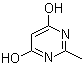 structure of CAS# 40497-30-1, 4,6-Dihydroxy-2-methylpyrimidine