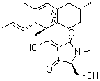 CAS # 405072-57-3, (3E,5S)-5-(Hydroxymethyl)-3-[(1S,2R,4aS,6R,8aR)-hydroxy[1,2,4a,5,6,7,8,8a-octahydro-1,3,6-trimethyl-2-(1E)-1-propen-1-yl-1-naphthalenyl]methylene]-1-methyl-2,4-pyrrolidinedione, CJ 21058
