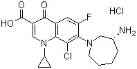 structure of CAS# 405165-61-9, Besifloxacin hydrochloride