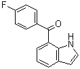 structure of CAS# 405275-40-3, (4-氟苯基)-1H-吲哚-7-基甲酮