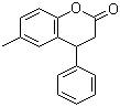 structure of CAS# 40546-94-9, 6-Methyl-4-phenylchroman-2-one