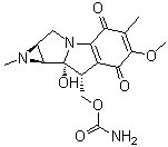 CAS # 4055-40-7, Mitomycin B, [1aS-(1aalpha,8alpha,8aalpha,8balpha)]-8-[[(Aminocarbonyl)oxy]methyl]-1,1a,2,8,8a,8b-hexahydro-8a-hydroxy-6-methoxy-1,5-dimethyl-azirino[2',3':3,4]pyrrolo[1,2-a]indole-4,7-dione