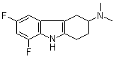 CAS # 40594-09-0, Flucindole, 3-(Dimethylamino)-6,8-difluoro-1,2,3,4-tetrahydro-9H-carbazole