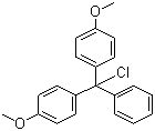 structure of CAS# 40615-36-9, 4,4'-Dimethoxytrityl chloride
