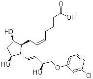 CAS # 40665-93-8, (5Z)-rel-7-[(1R,2R,3R,5S)-2-[(1E,3S)-4-(3-Chlorophenoxy)-3-hydroxy-1-butenyl]-3,5-dihydroxycyclopentyl]-5-heptenoic acid, SP 8103