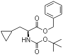 structure of CAS# 406681-37-6, N-Boc-(S)-cyclopropylalanine benzyl ester
