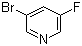 5-溴-3-氟吡啶分子结构 (CAS 407-20-5)
