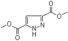 structure of CAS# 4077-76-3, 1H-吡唑-3,5-二羧酸二甲酯