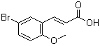 structure of CAS# 40803-53-0, 5-Bromo-2-methoxycinnamic acid