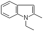 structure of CAS# 40876-94-6, 1-Ethyl-2-methylindole