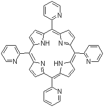 structure of CAS# 40904-90-3, 5,10,15,20-四(2-吡啶基)卟吩