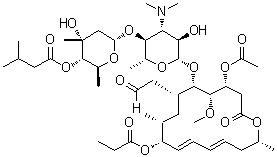CAS # 40922-77-8 (56111-35-4), Josamycin propionate, 9-Propionyljosamycin, Josaxin