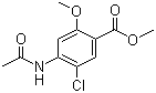structure of CAS# 4093-31-6, Methyl 4-acetamido-5-chloro-2-methoxybenzoate