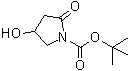 structure of CAS# 409341-03-3, tert-Butyl 4-hydroxy-2-oxopyrrolidine-1-carboxylate