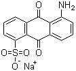 structure of CAS# 4095-82-3, 1-Aminoanthraquinone-5-sulfonic acid sodium salt
