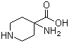 structure of CAS# 40951-39-1, 4-Aminopiperidine-4-carboxylic acid