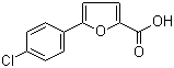 structure of CAS# 41019-45-8, 5-(4-Chlorophenyl)-2-furoic acid