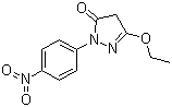 structure of CAS# 4105-90-2, 1-(4-硝基苯基)-3-乙氧基-5-吡唑酮
